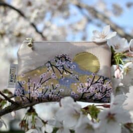 Porte-monnaie Fuji-san – rose / petits sakuras