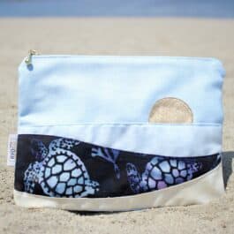 Pochette Okinawa – bleu clair / tortues